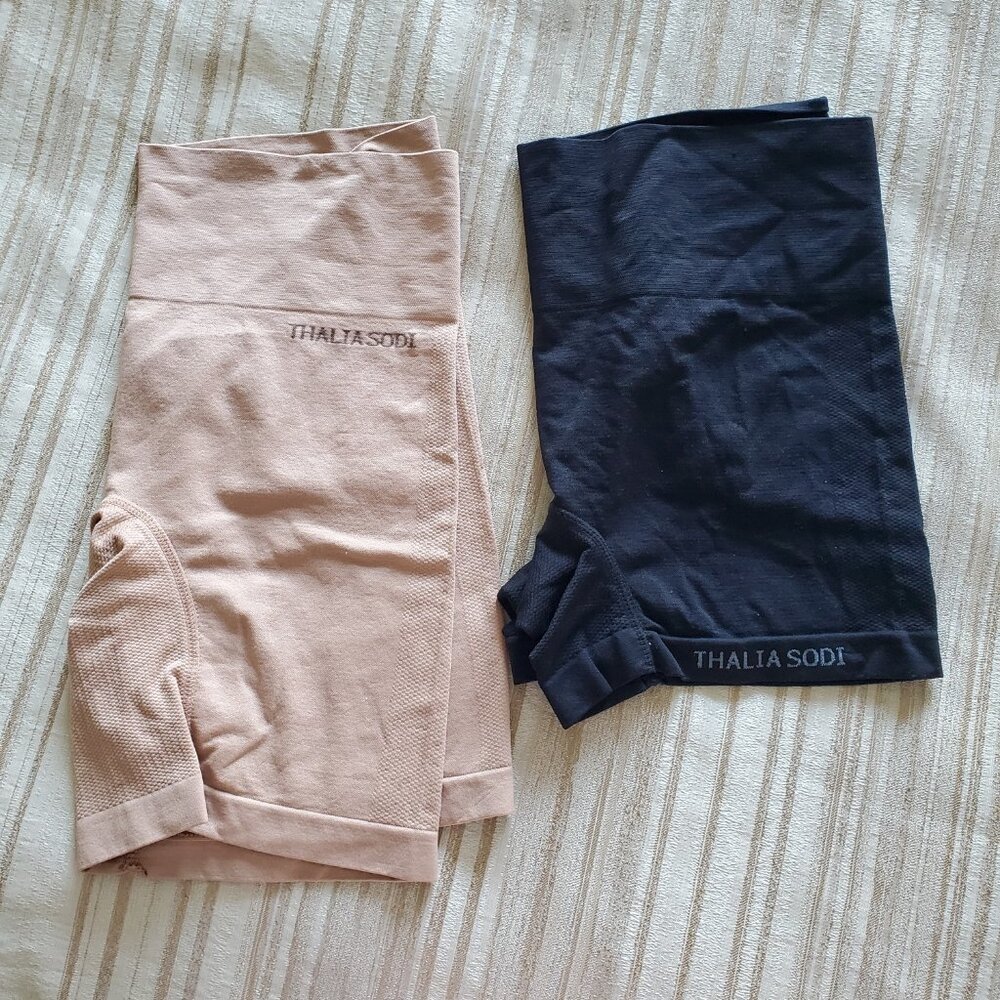 2 NEW Thalia Sodi Shaper Shorts Shapewear Size XL Black & Nude - $6.99 Shipping!